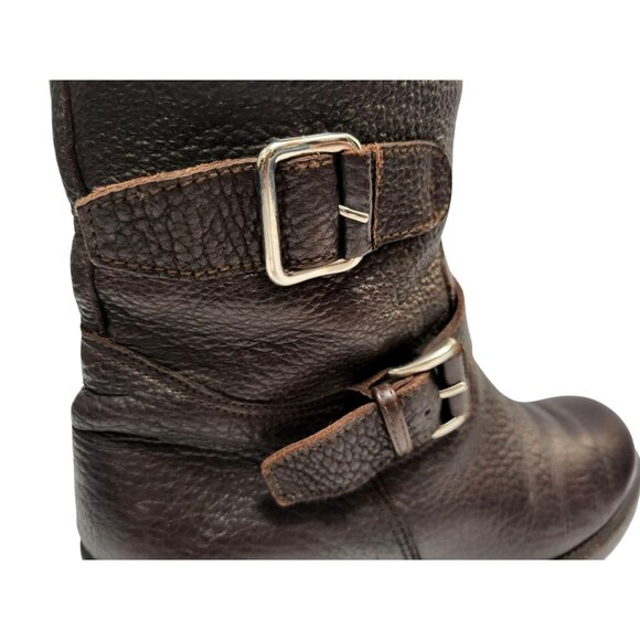 GRAVATI Wilkes Bashford Pebbled Leather Moto Boot - Picture 5 of 12